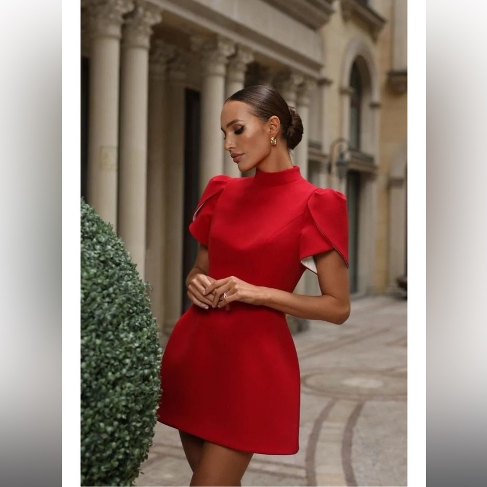 Adela Cut-out Bowknot Mini Dress